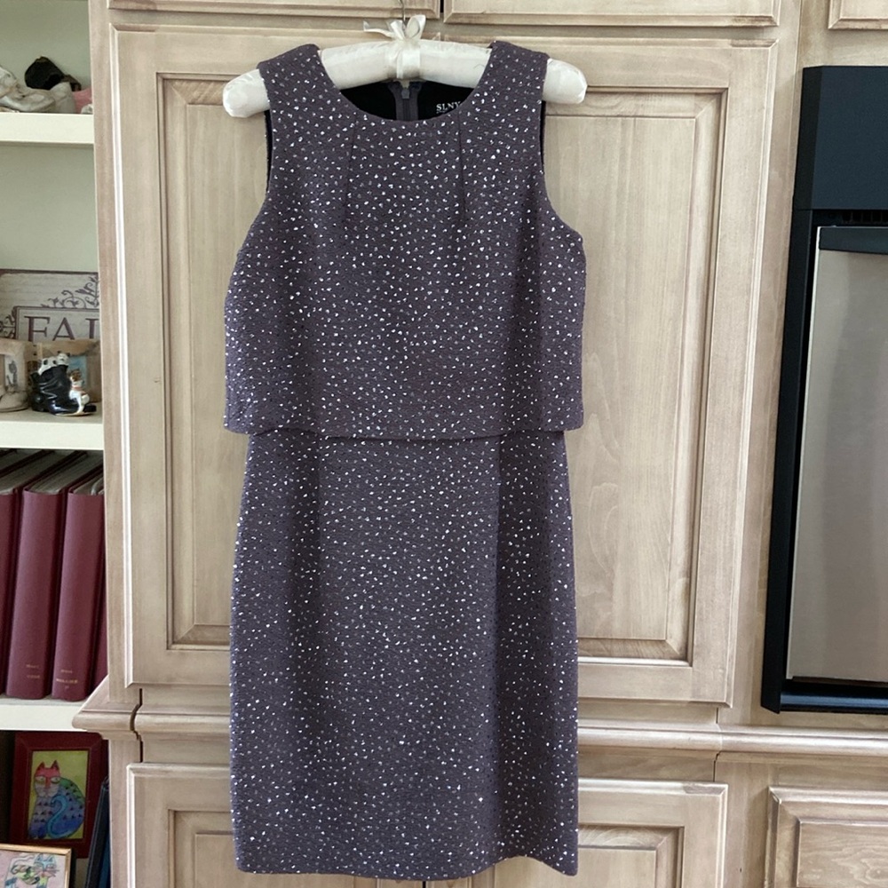 SLNY dress sz 6 euc evening cocktail party LN